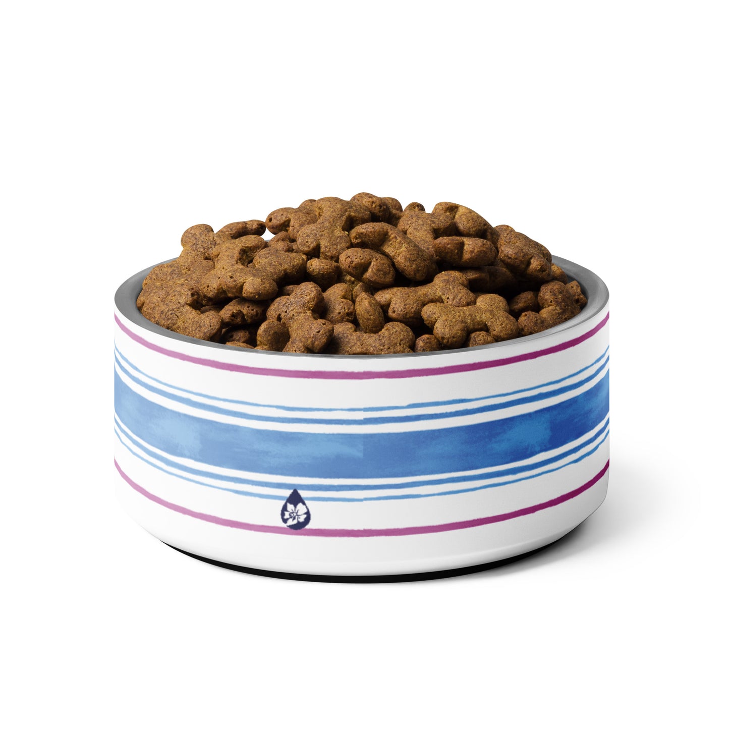 Painterly Stripe Pet Bowl