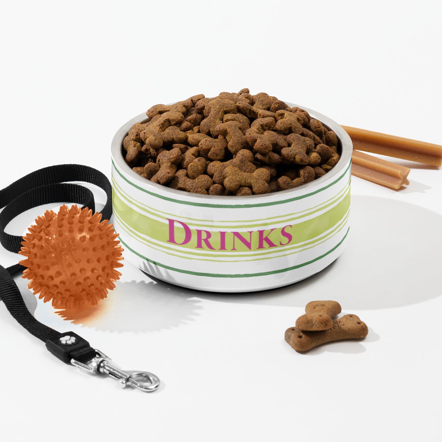 Painterly Stripe Pet Bowl