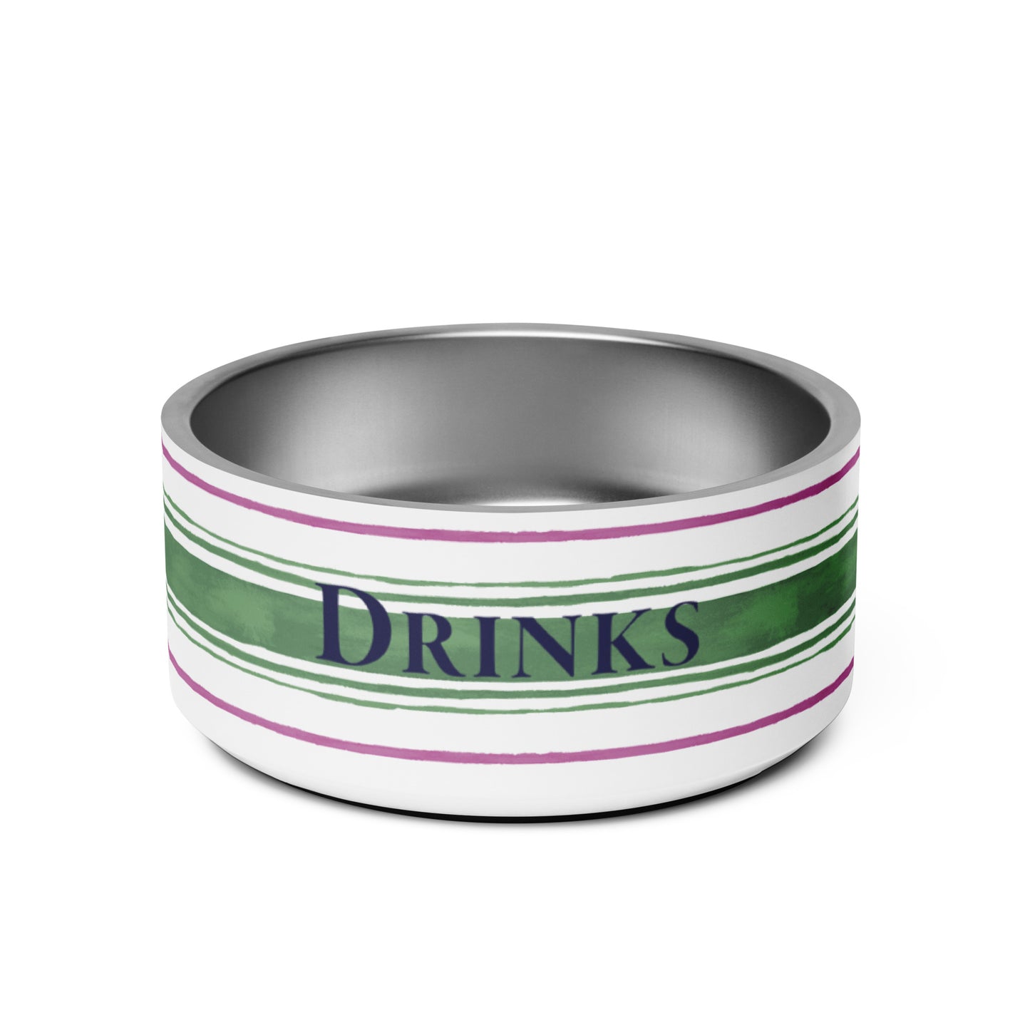 Painterly Stripe Pet Bowl