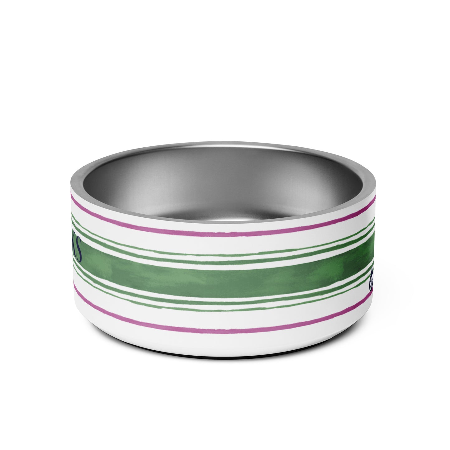 Painterly Stripe Pet Bowl
