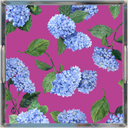 Hydrangea  Lucite Tray