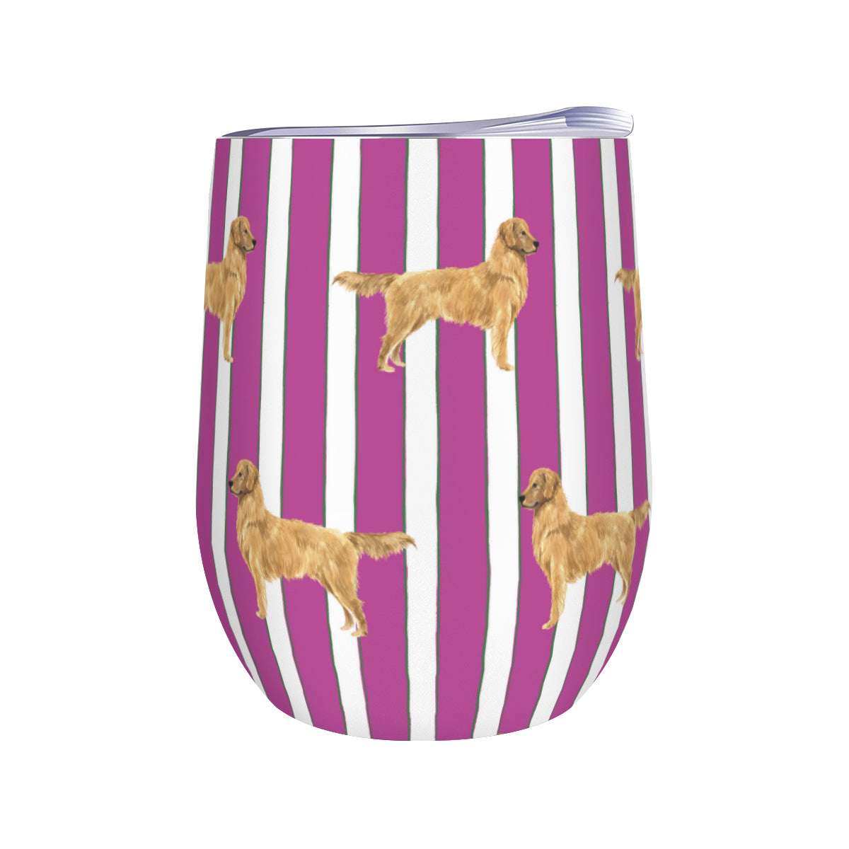 Good Dog Prep Stripe Wine Tumbler