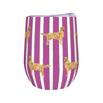 Good Dog Prep Stripe Wine Tumbler