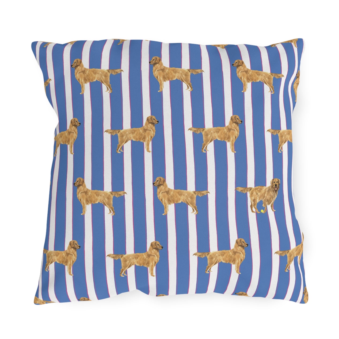Good Dog Prep Stripe Outdoor Pillows