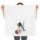 Snow Dog Tea Towel