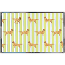Good Dog Prep Stripe 11x17 Lucite Tray in Honeydew
