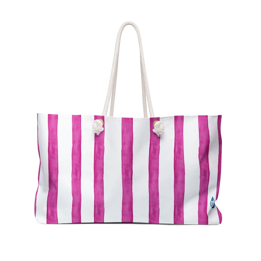 Bold Painted Stripe Beach Tote