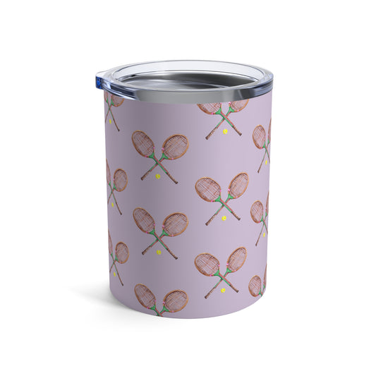 Opposite Side View of Match Point Tennis Tumbler In Hydrangea Colorway