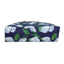 Hydrangea patterned Beach Weekender Bag Bottom View