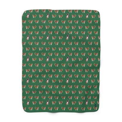 Snow Dog Sherpa Fleece Blanket