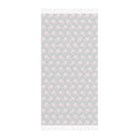 Back View of Watercolor Woodblock Beach Towel in Tennis Grass Color Option
