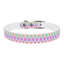 Painted Geo Dog Collar