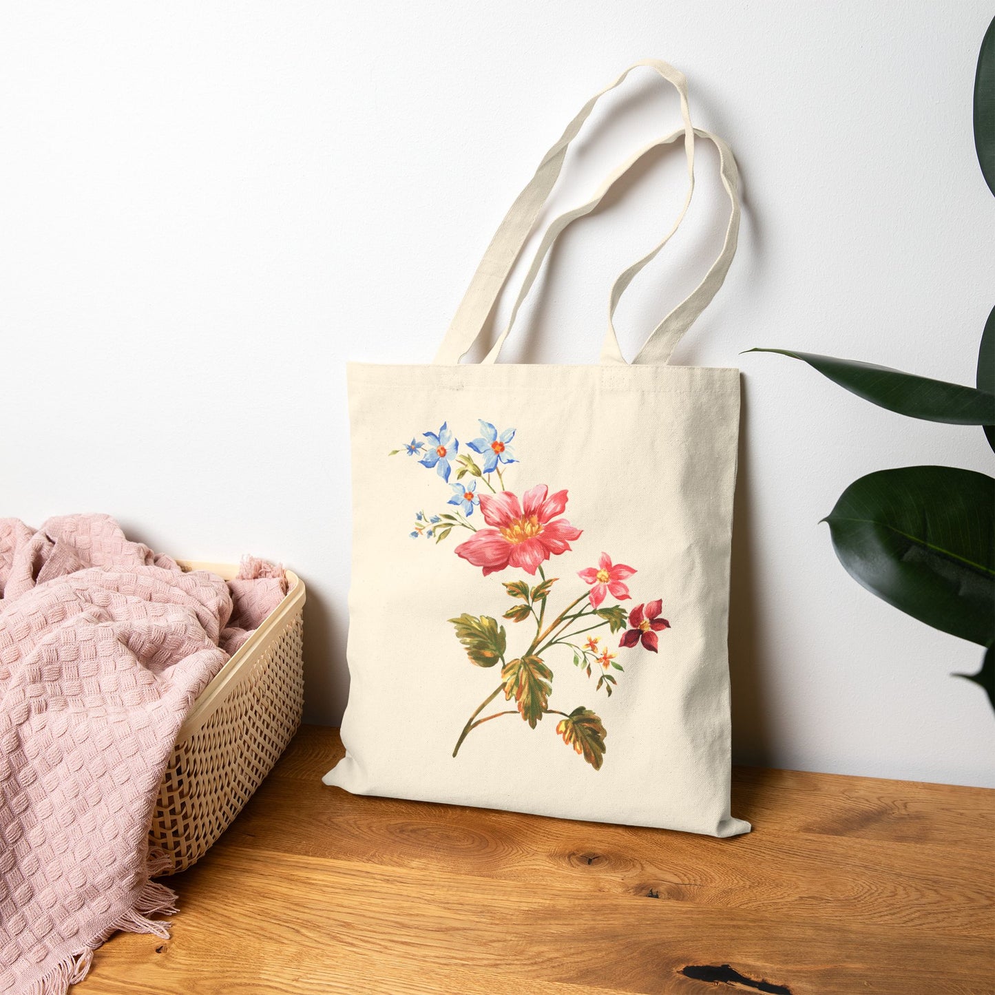 Midnight Bloom Organic Tote