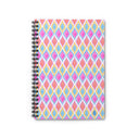 Painted Geo Spiral Notebook - Ruled Lines for Creative Minds