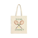 Tennis Anyone Illustrated Tennis Racquet Natural Tote bag 