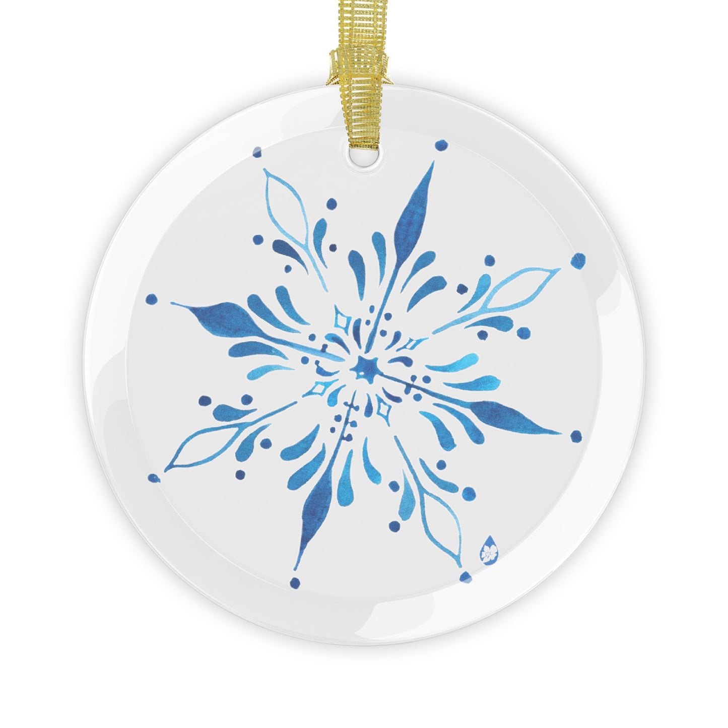 Freeze The Day Snowflake Glass Ornament