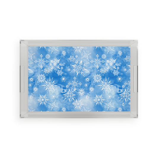 Freeze The Day Lucite Serving Tray