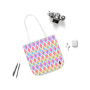 Painted Geo Canvas Tote Bag