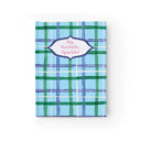 Sip, Scribble, Sparkle! Alpine Plaid Hardcover Journal