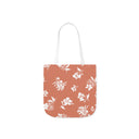 Inky Floral Canvas Tote Bag