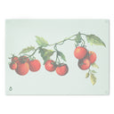 Back view of Jersey Fresh Tomato tempered glass cutting board