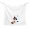 Snow Dog Tea Towel