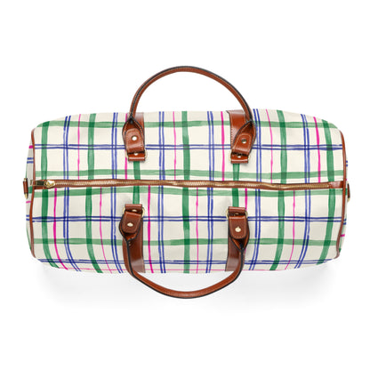 Alpine Plaid Waterproof Travel Bag