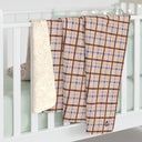 Harvest Plaid Sherpa Fleece Blanket