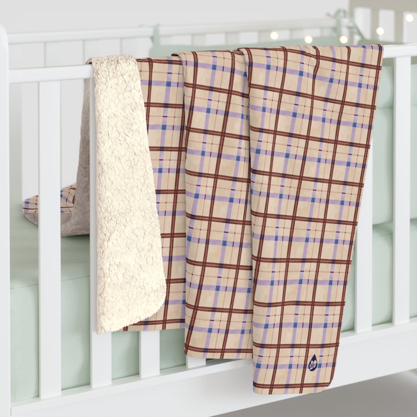 Harvest Plaid Sherpa Fleece Blanket