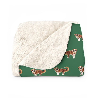 Snow Dog Sherpa Fleece Blanket