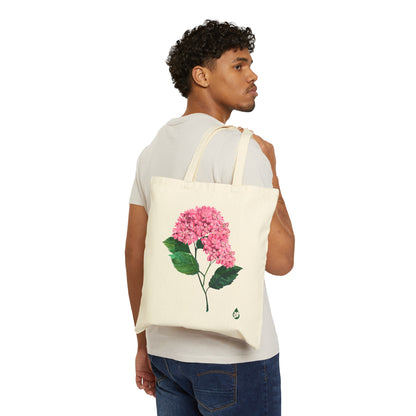 Botanical Hydrangea Canvas Tote Bag