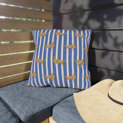 Good Dog Prep Stripe Outdoor Pillows