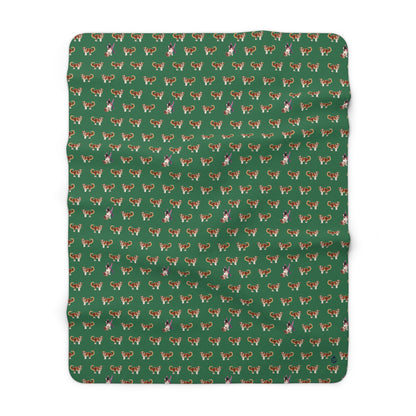 Snow Dog Sherpa Fleece Blanket