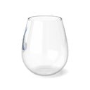 Snow Dog Stemless Wine Glass