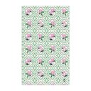 Garden Trellis Kitchen Towel Flat view in Tennis Grass Green Colorway