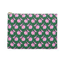 Watercolor Woodblock Zip Pouch
