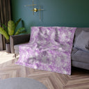 Freeze The Day!  Velvet Sherpa Blanket