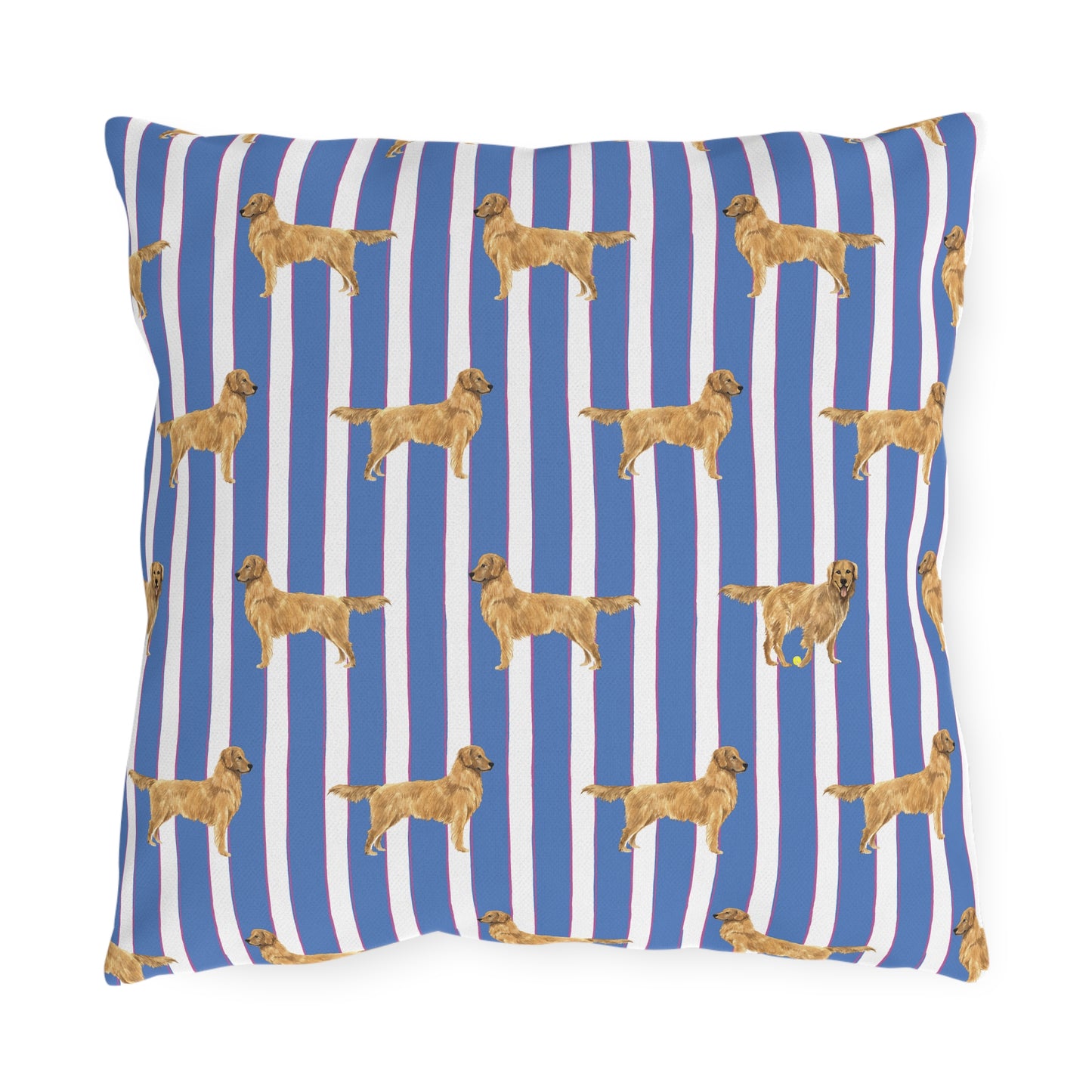 Good Dog Prep Stripe Outdoor Pillows