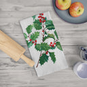 Winter Holly Tea Towel