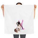 Snow Dog Tea Towel