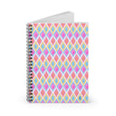 Painted Geo Spiral Notebook - Ruled Lines for Creative Minds