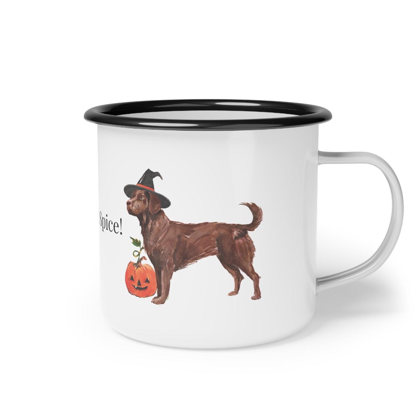 Pup-kin Spice! Enamel Camp Cup