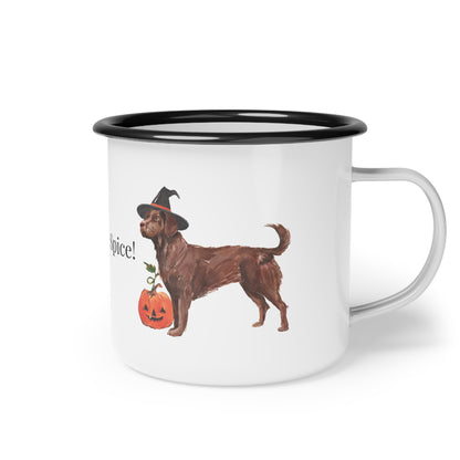 Pup-kin Spice! Enamel Camp Cup