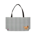'GOOD DOG' Prep Stripe Weekender Tote Bag