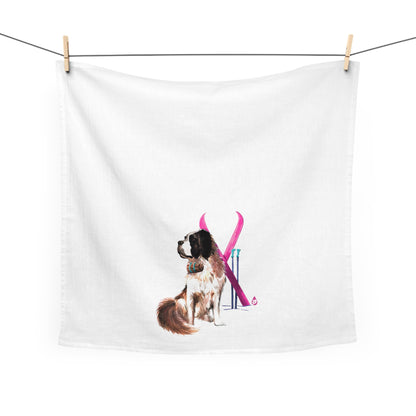 Snow Dog Tea Towel