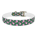 Watercolor Woodblock Dog Collar