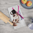 Snow Dog Tea Towel