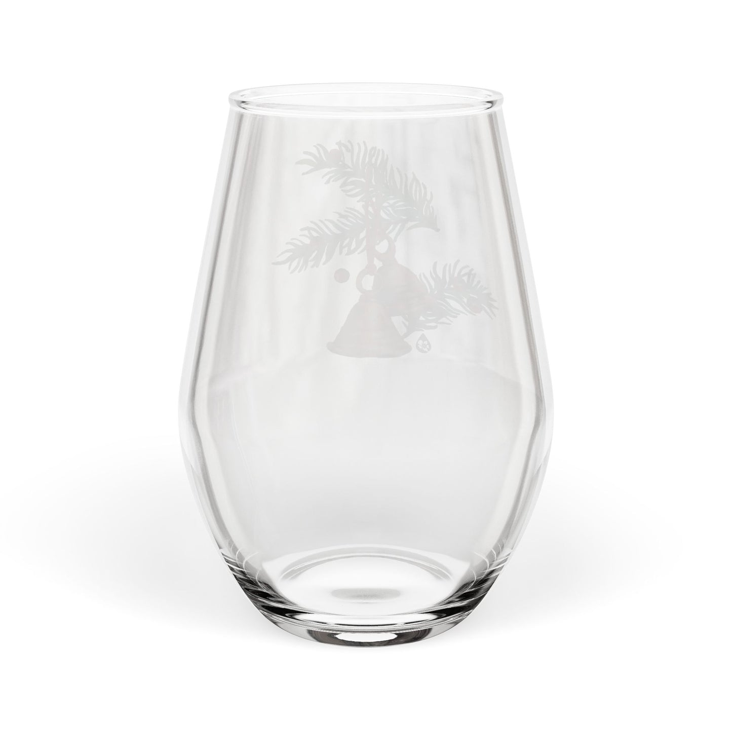 Winter Bells Stemless Wine Glass