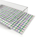 Painterly Plaid Lucite Serving Tray
