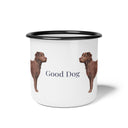Fall Good Dog Enamel Camp Cup